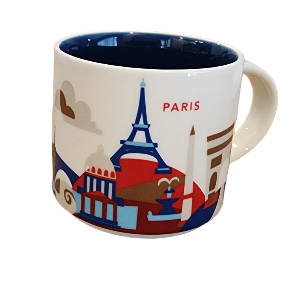 Starbucks Paris You Are Here Collection 14oz Mug Pre Owned Condition